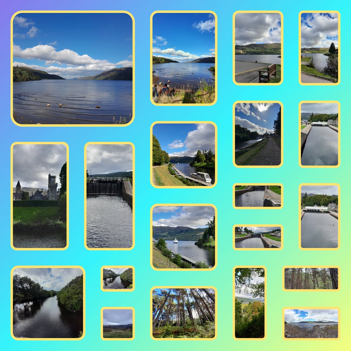 NicolaAnkers3's tweet photo. A photo grid of our Journey though in lock ness town, it was so beautiful and incredibly pieceful 😊😍 even the dog 🐶 had enjoyed it, even though he was shattered bless him! 😍
#photography #photosoftheday #locness we didn't see the lock Ness monster 👾 though 🤪😢😹 https://t.co/KXMjocbFlm