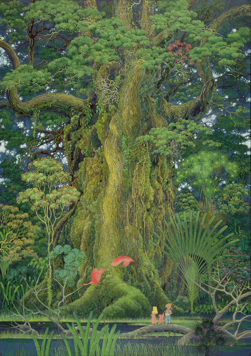 I'm going to interrupt my usual posting of my own art to share the work of someone who inspires me greatly, Hiroo Isono.
#secretofmana #mana #seikendensetsu #secret #jrpg #snes #fantasyart