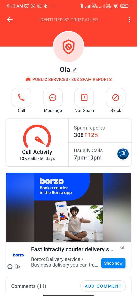 varuiux's tweet photo. @Olacabs @ola_supports i got a call from this number at 3freakn' am, not sure if this is from your company's or not. Either way you guys should look into it. Looked it up on truecaller and a lot of people have faced the same issue. https://t.co/3ZgzlkNLIN