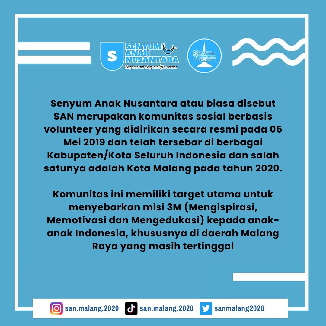 Senyum Anak Nusantara Chapter Malang tweet media