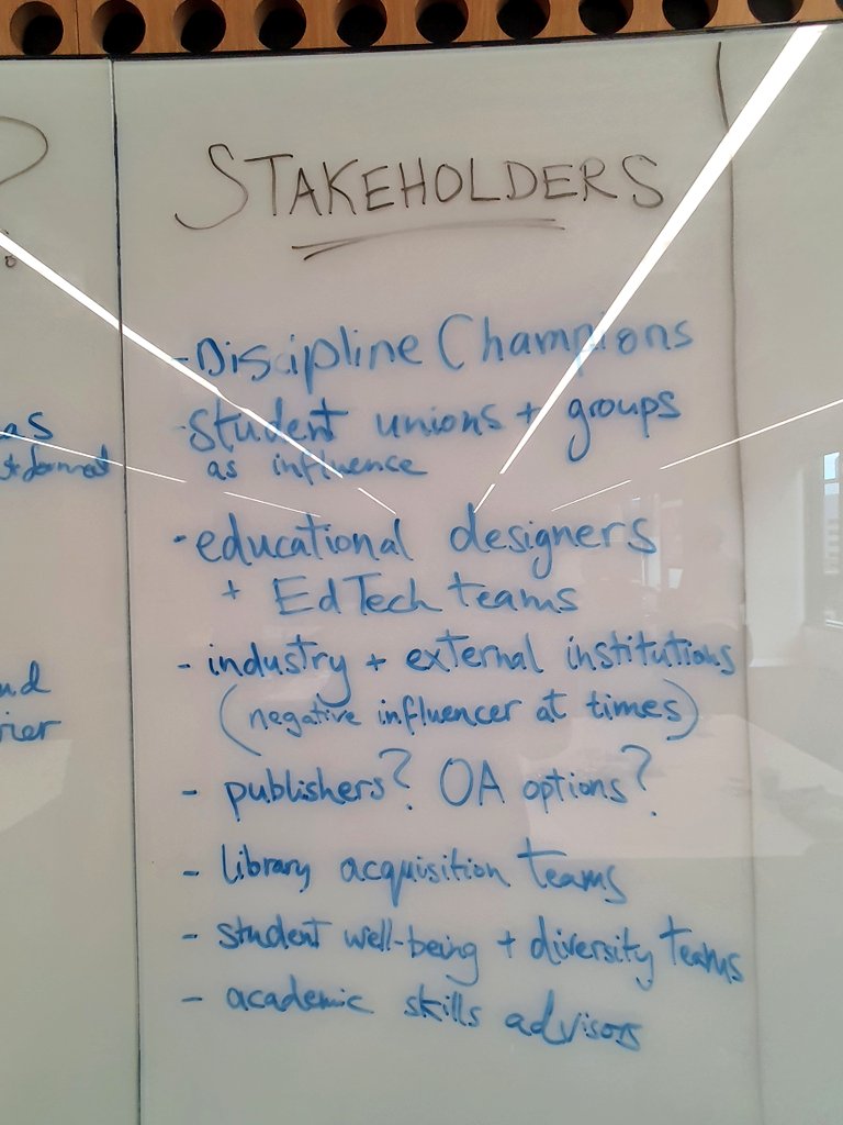 StevenPChang's tweet image. Stakeholder analysis + &quot;why us?&quot; for OER Advocacy

#EMCconference2022 #OER #OEP #OpenEducation #OEPSIG #CAUL @CAULalert