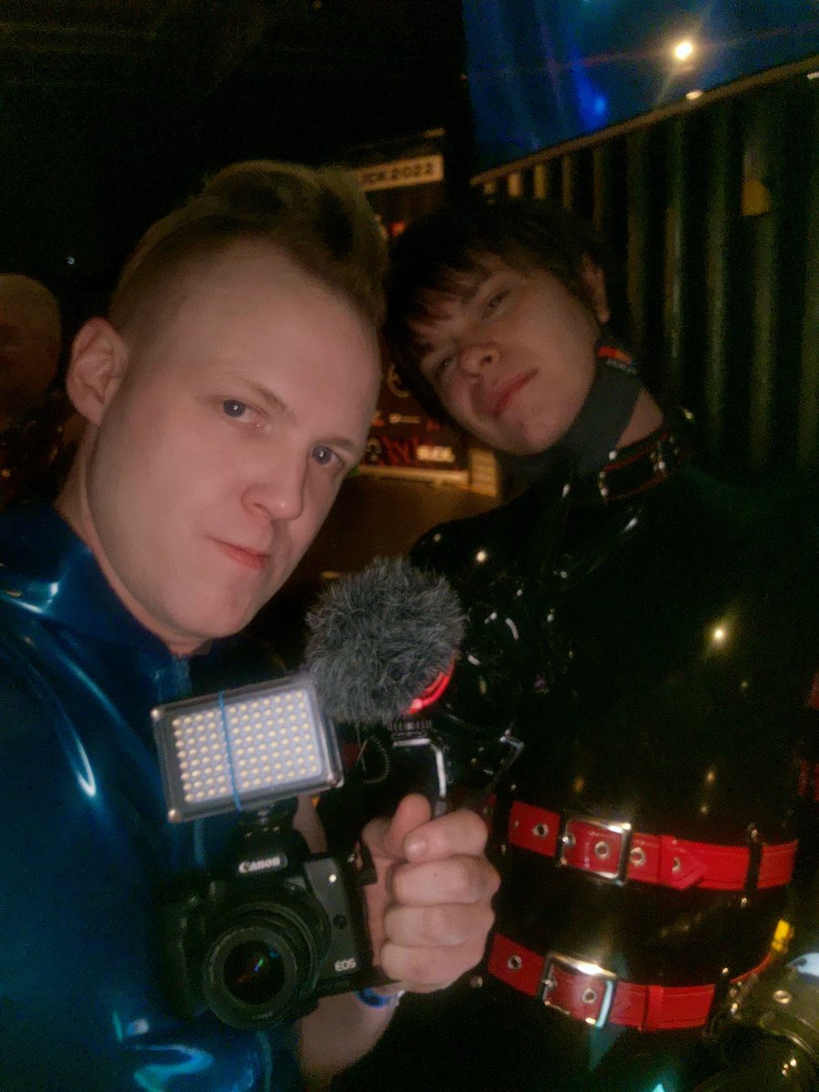 shinybk's tweet photo. I'm almost done with editing our @RubberlyChannel content, and should have first video uploaded tonight!

Here's a pic of @NoirLatex and me at #slick2022 

#latexfashion #latexmedia #rubberly #mensrubber #menslatex #lgbt #pride #rubberfashion #latex #rubber https://t.co/XK6iPVwn2s