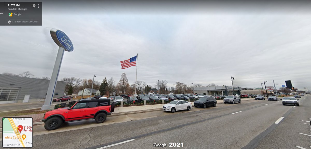 Detroit Street View on Twitter "Ferndale, Woodward Ave, 1940's2021
