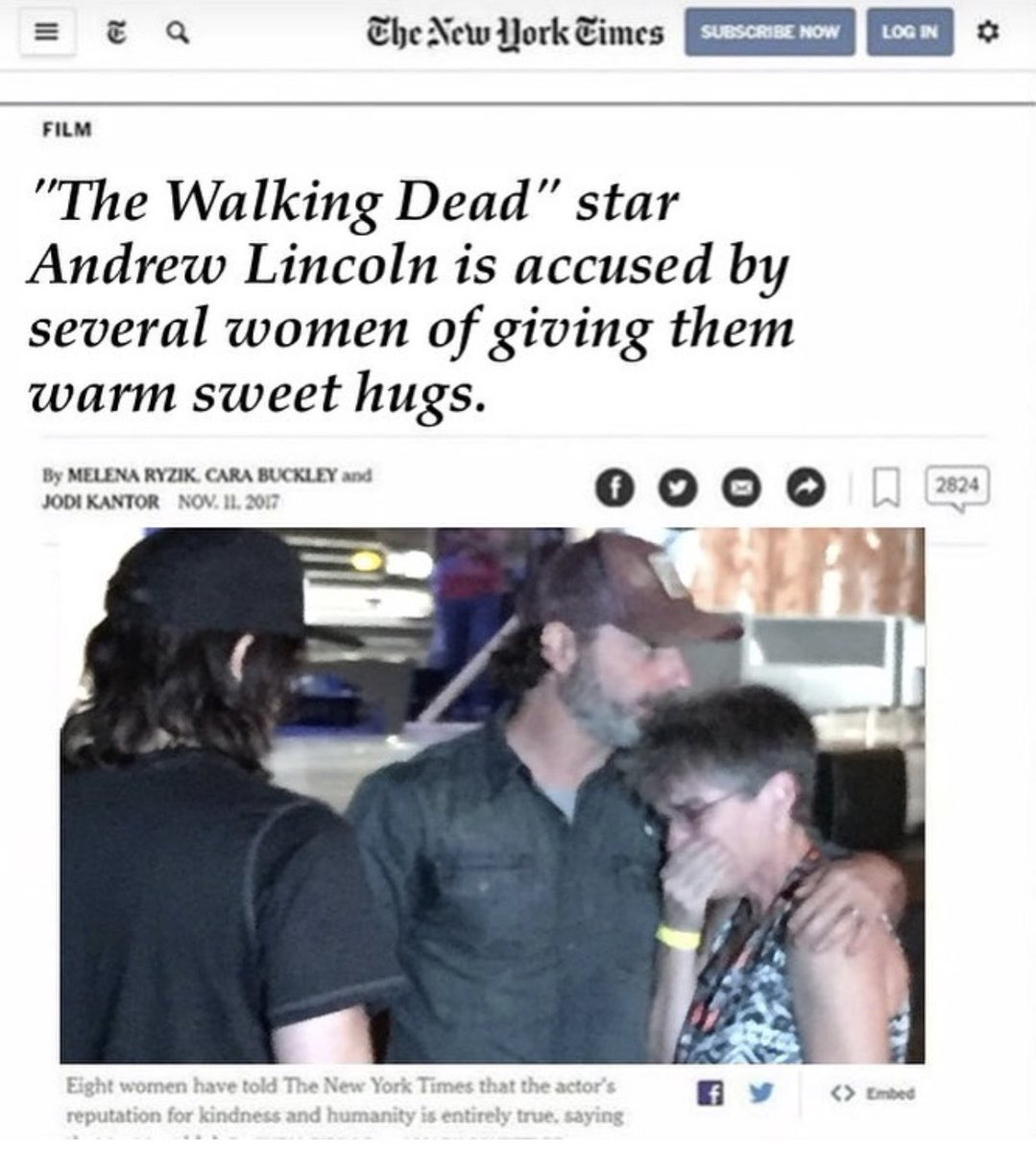 Finally something good in the news 📰 #TheWalkingDead #Throwback