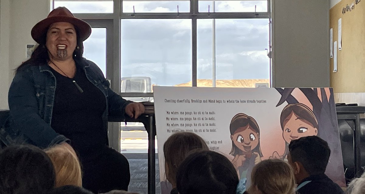 Celebrating a local wāhine author, Stacey shared her new pukapuka depicting the local area through the eyes of her kotiro and friends. #substituteteaching #repatteacher