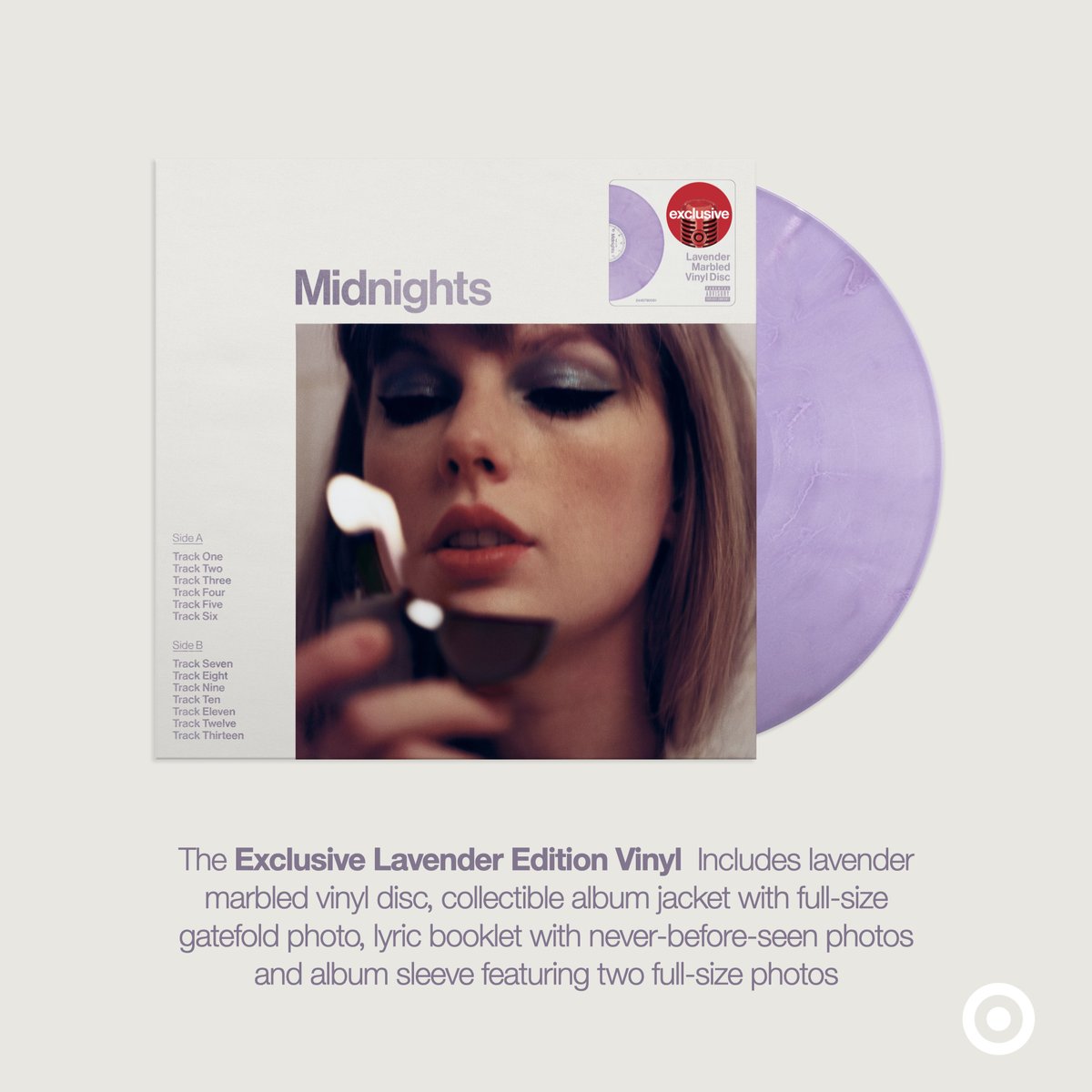 3 bonus tracks on CD #OnlyAtTarget 💜 Preorder Taylor Swift's new album Midnights Target Exclusive Lavender Edition now: tgt.biz/4fg8vw #TSmidnighTS