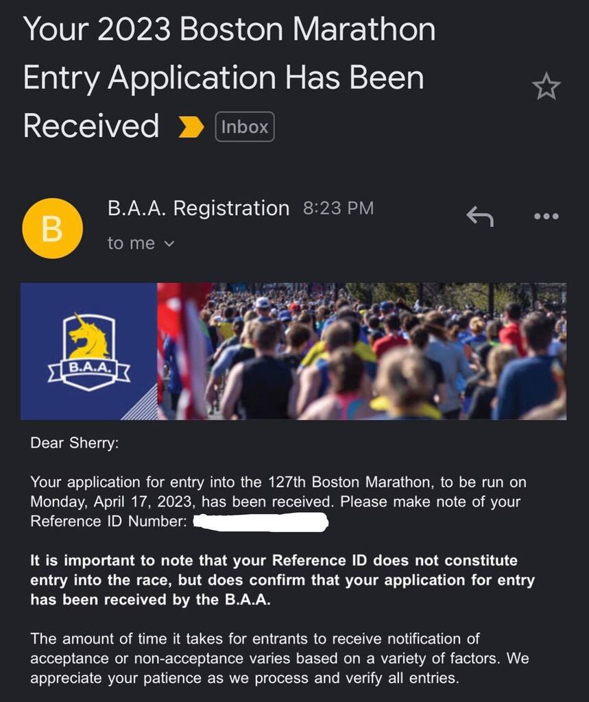 happyrunningmom's tweet photo. Registered for Boston! 💙💛🤞Qualified at Boston, hoping to run it again in 2023! Good luck to all who registered or will register!
.
.
#bostonmarathon #boston127
#running #run #runner #marathontraining #runhappy #runnerslife #optoutside #runnersofin… https://t.co/epywftrEOk https://t.co/mTllq73HTv