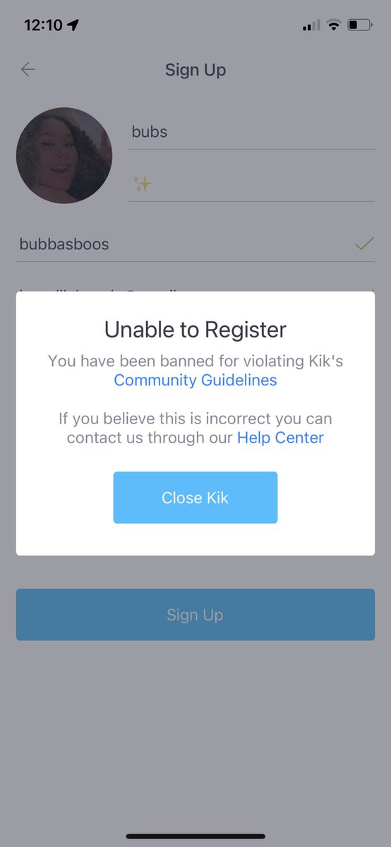 bubbasboos's tweet photo. gimmie my account back! @Kik i’m innocent!!! https://t.co/IZWoGuB06P