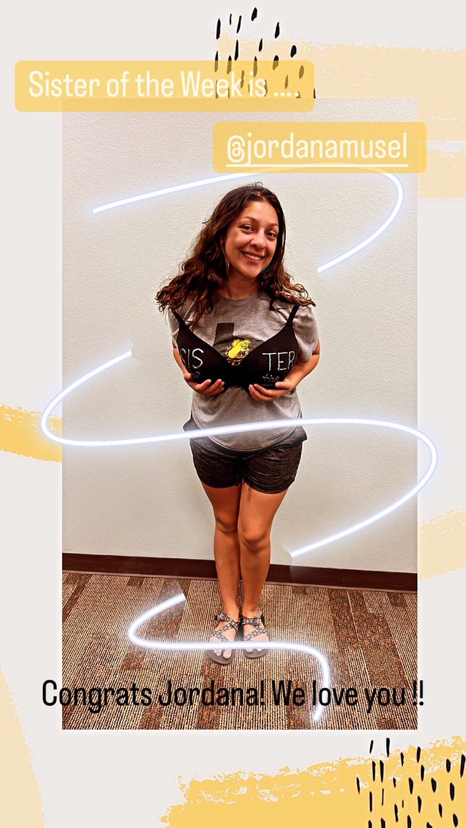 XiTauTLU's tweet photo. Sister of the week is … @Jordana101 https://t.co/jjHRrYqVlH