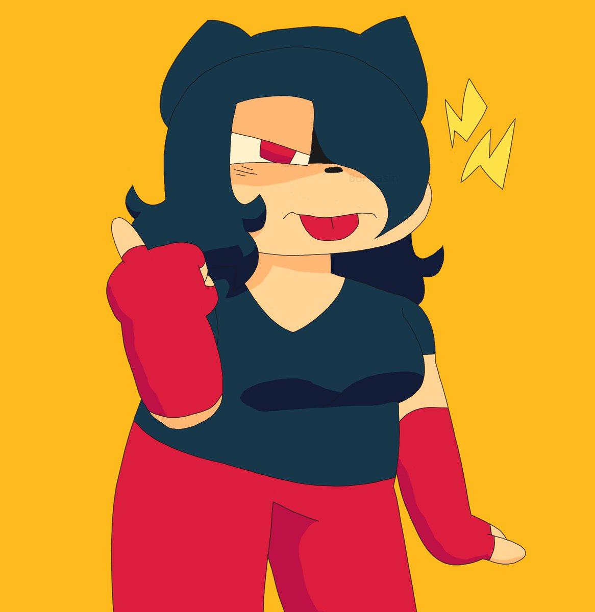 Boneasin's tweet photo. drew rascal again!! first time drawing with my first art pad and im !!!! :D
#fnfrascal #hazyriver #fnfannie https://t.co/wWBdnLrmVh