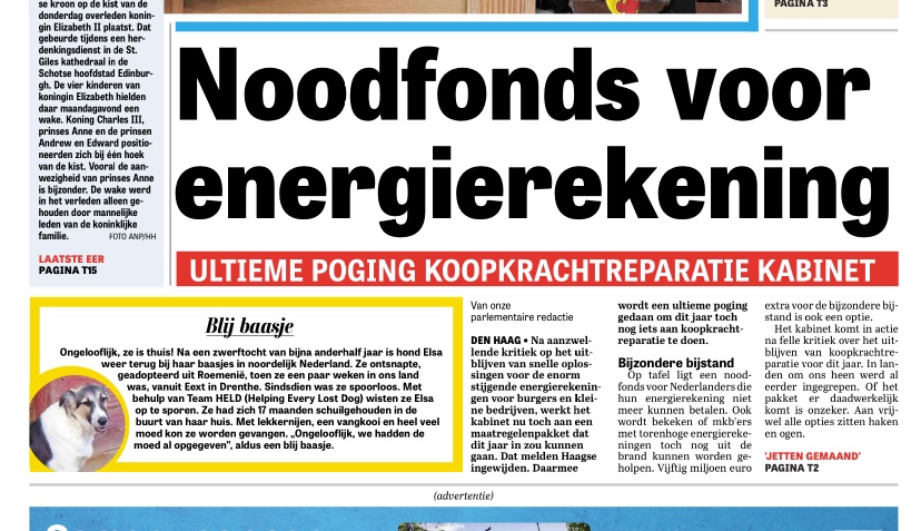 Niet bijzondere bijstand, maar belastingverlaging is nodig om energie betaalbaar te maken! Werk moet lonen.