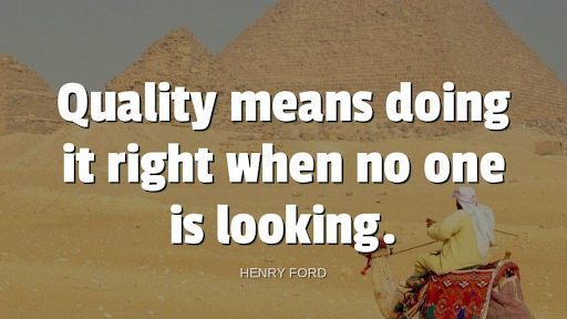 TheZigZiglar's tweet photo. "Quality means doing it right when no one is looking."-Henry Ford https://t.co/QWVC8NA0Ef
