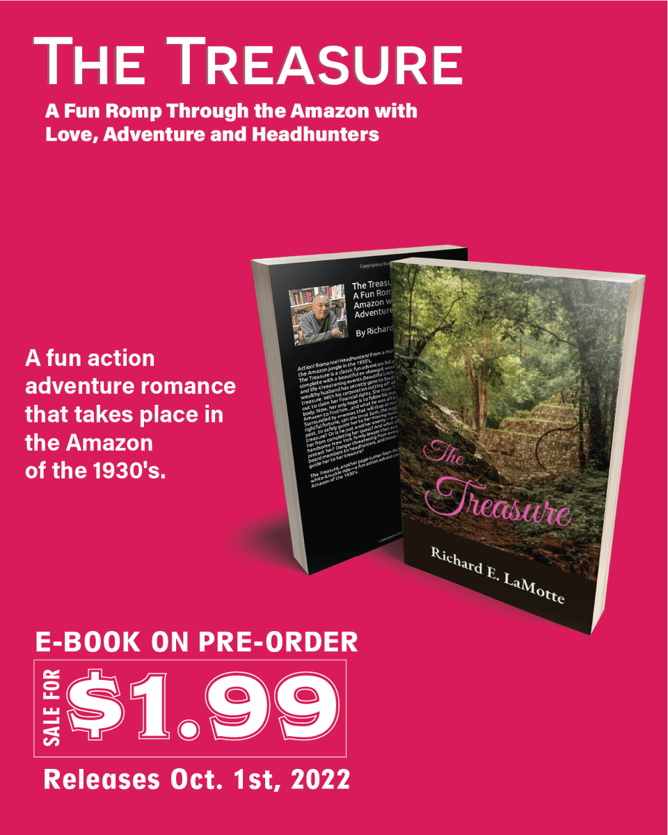SHOUTmyBook's tweet photo. Highly recommended - Action! Romance! Headhunters! From a mansion in New York to dangers in the Amazon jungle in the 1930's. @lamotteauthor  @kitcatlyon https://t.co/I9EFY0IhUc https://t.co/HuXkXyCa7q