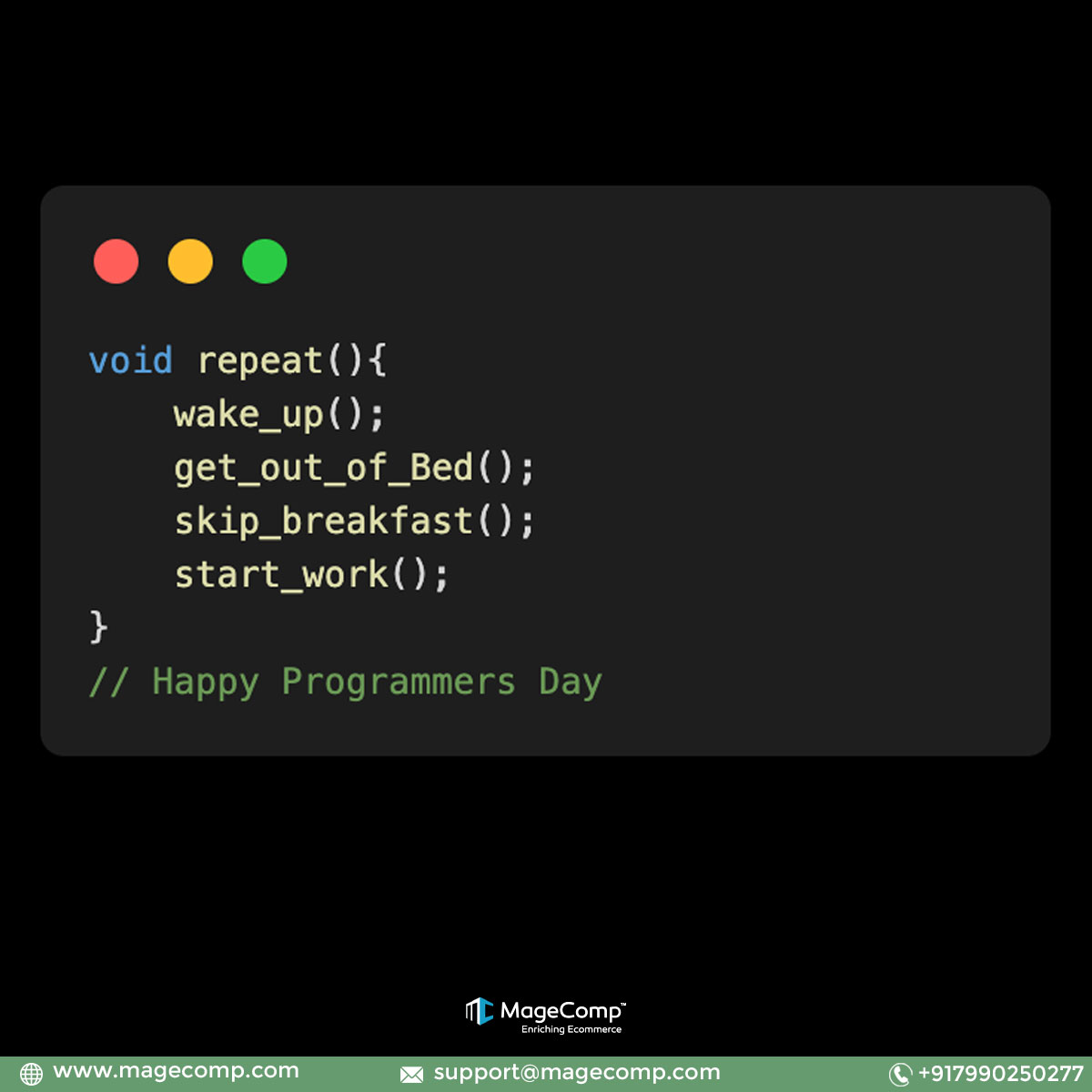 mayurasisodia's tweet photo. A blend of creativity and critical thinking is what a programmer does every day.

High Regards and best wishes to all the programmers 👨‍💻

#programmers #programmerslife #programmersday #programmerslife💻 #programmers_life #programmersetup #weprogrammers #programmershumor https://t.co/cS6fn5VfO1