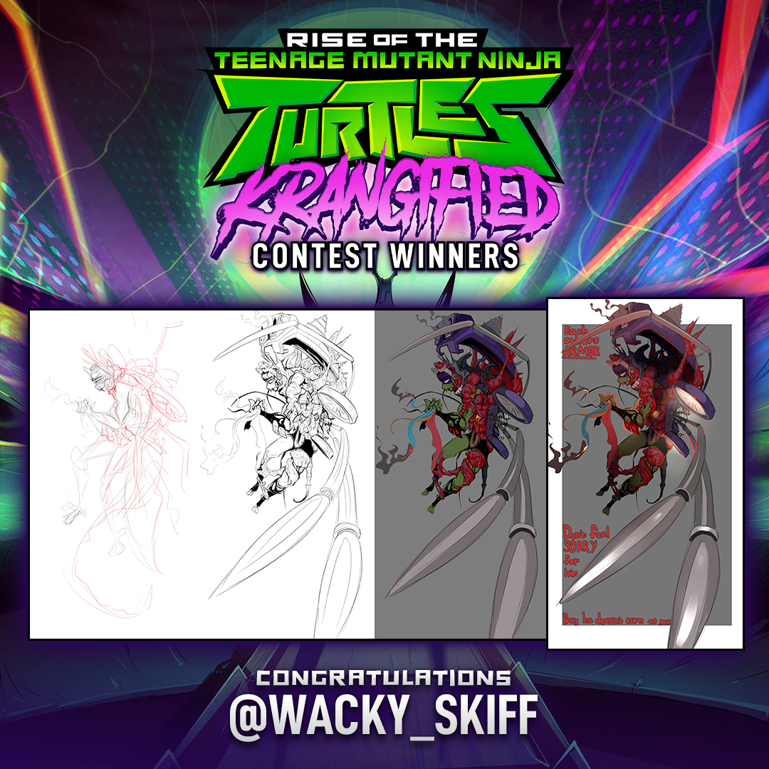 TheColinStein's tweet photo. You've all been so patient and we can finally announce the #Krangified contest winners! @theroomacattack , @AlisaAgabekova, and @wacky_skiff will all be getting a Krang key and a #RiseoftheTMNTmovie prize pack! https://t.co/Q53HjFRfrO