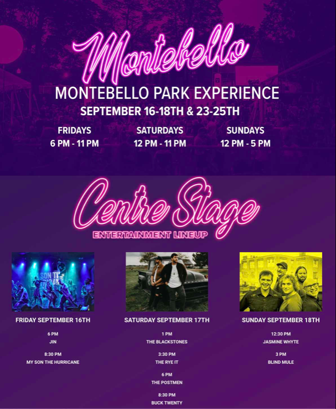 Don't miss Blind Mule performing at the 70th annual Grape &amp; Wine Festival at Montebello Park in St Catharines, Sun, Sept 18, 2 sets from 3pm-5pm, free to all ages. Hope to see you all out!