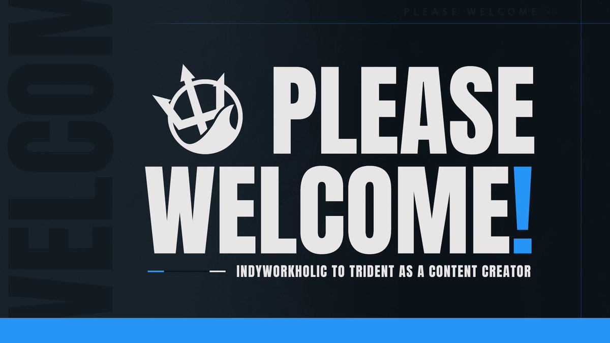 Please join us in welcoming our newest content creator to the trident family! <a href="/IndyWorkaholic/">Indy</a> 

📎twitch.tv/indyworkaholic
#RaiseYourTrident🌊