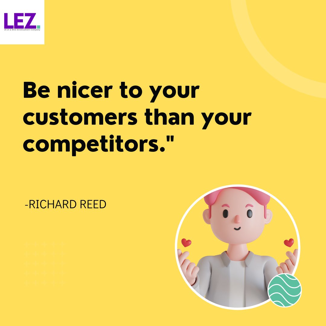 LEZSolutions's tweet photo. "Be nicer to your customers than your competitors."
 -Richard Reed
.
.
 #motivation #quotes #love #customers #motivationmonday #informative #morning #inspiration #quotes #goals #positivevibes #newweek #success #photooftheday #quoteoftheday #happymonday #life #healthylifestyle https://t.co/Y82lpkkIUn