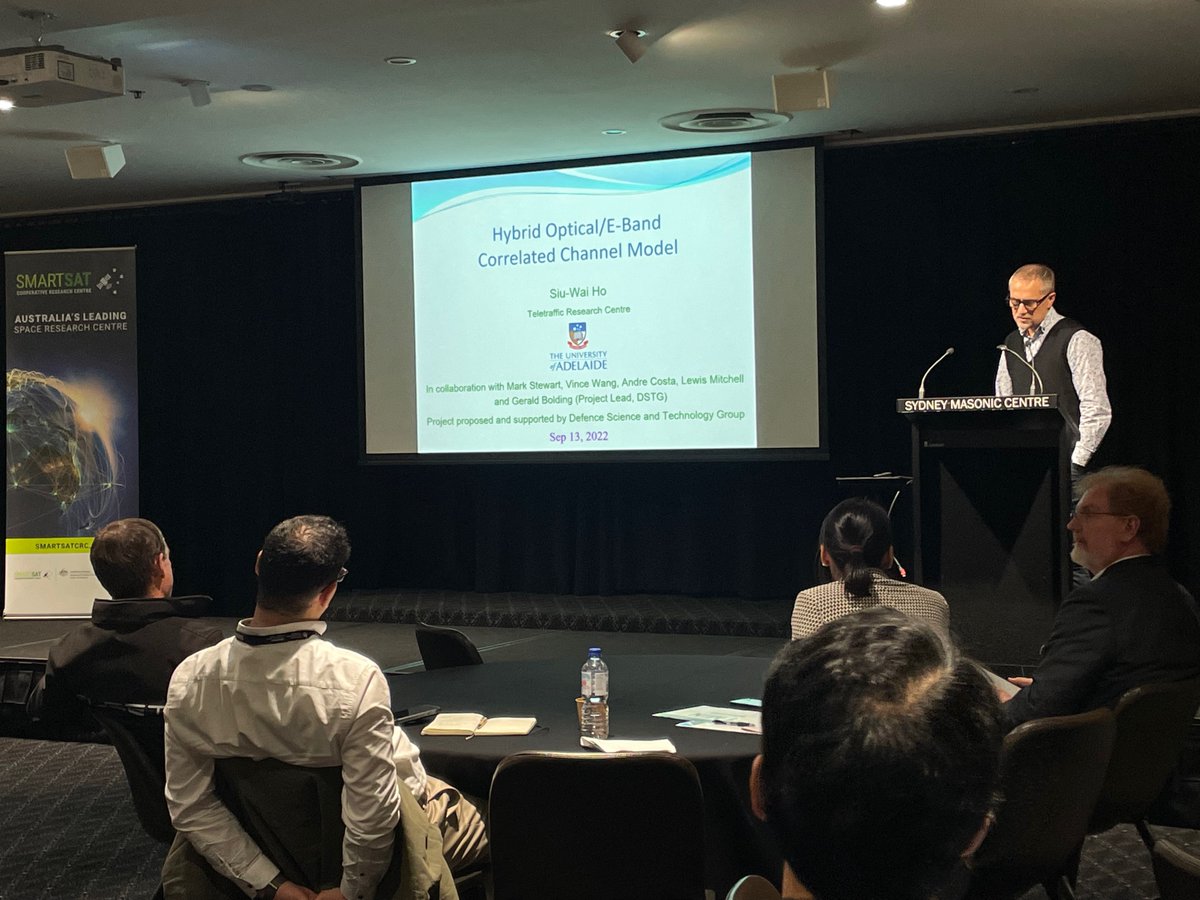 SmartSatCRC's tweet photo. This afternoon's round of Technical Sessions explored @SmartSatCRC projects in the field of Onboard Processing and Earth Observation Instruments, and Communications and Platforms. 

#SSCRC22 #Conference #AuSpace #SpaceIndustry #Event #Space #TechnicalSessions #EarthObservation https://t.co/3oqd9h9zV8