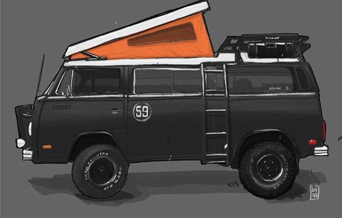 bnko's tweet photo. Quick sketch of my Lovely exploration vehicle Bay-T , follow our adventures here https://t.co/yb651hMsMj https://t.co/FwsViurbxP
