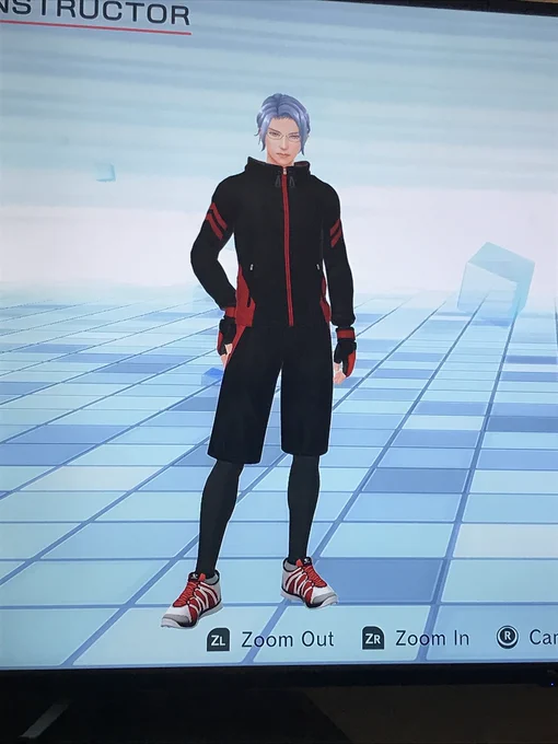 Messing with the limited customization we could do with fitness boxing instructors with my roommates 