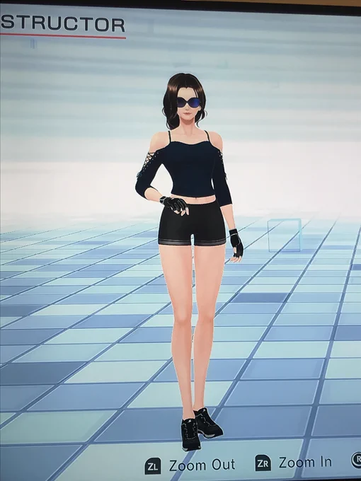 Messing with the limited customization we could do with fitness boxing instructors with my roommates 