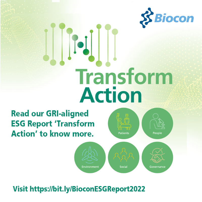 Bioconlimited's tweet photo. At #Biocon we are building a technology-led, ESG-Conscious company, taking bold & transformative steps through our #ESG practices.
Read our GRI-Aligned ESG Report, #TransformAction to know more. Visit https://t.co/gxDNUuoG3k