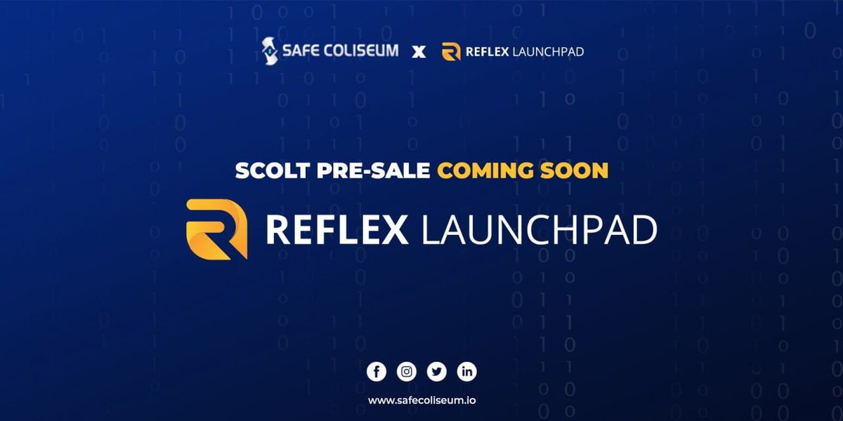 ColiseumSafe's tweet image. We are now finally announcing our Official Partner on Launching our Project! ✌️

Safe Coliseum (SCOLT) will held the Pre-Sale on Reflex Launchpad soon! 🔥

More information will be released soon!

Stay tuned!

#Airdrops #Crypto #SCOLT #Binance #BNB #Ethereum #cryptocurrency #BTC