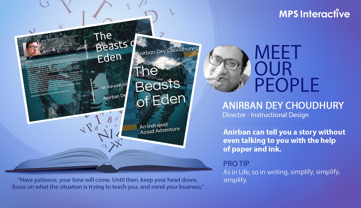 MPSInteractive's tweet image. How do you tell a story without actually telling the story? Let&apos;s take a look at one of our great writers, Anirban, and learn a tip or two on immersive writing. mpsinteractive.com #MPSi #MPSInteractive #MeetOurPeople #MPSiTeam