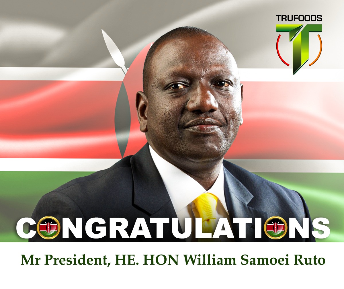 Congratulations to our 5th President William Samoei Ruto.
