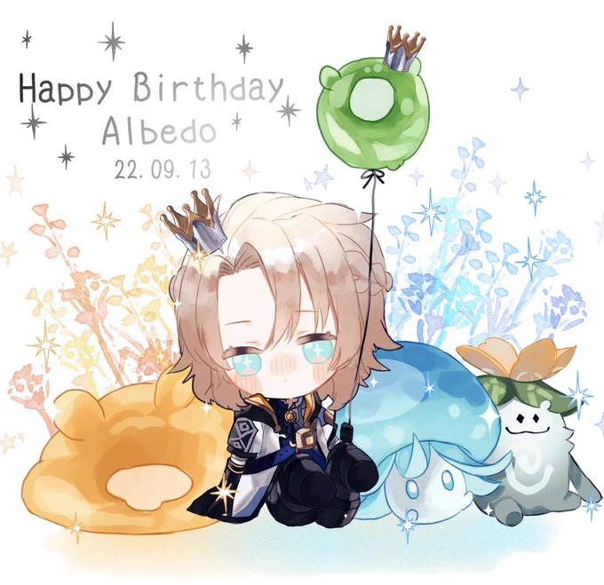 お誕生日おめでとうpart2- ̗̀   ̖́-#アルベド生誕祭2022 #原神 