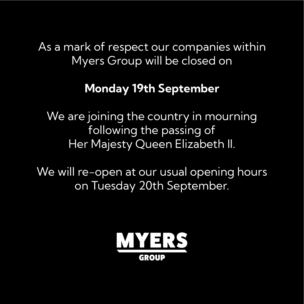 Myers Group tweet media