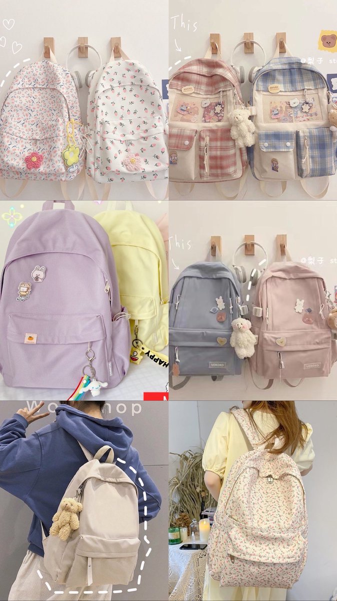 chutcomel's tweet photo. Tak minat bagpack, but look at these cutieeeee🥹💕✨ student must have senang bawak barang!

A thread of cute bagpack available @ShopeeMY 🎒 https://t.co/QikXsi1jlp