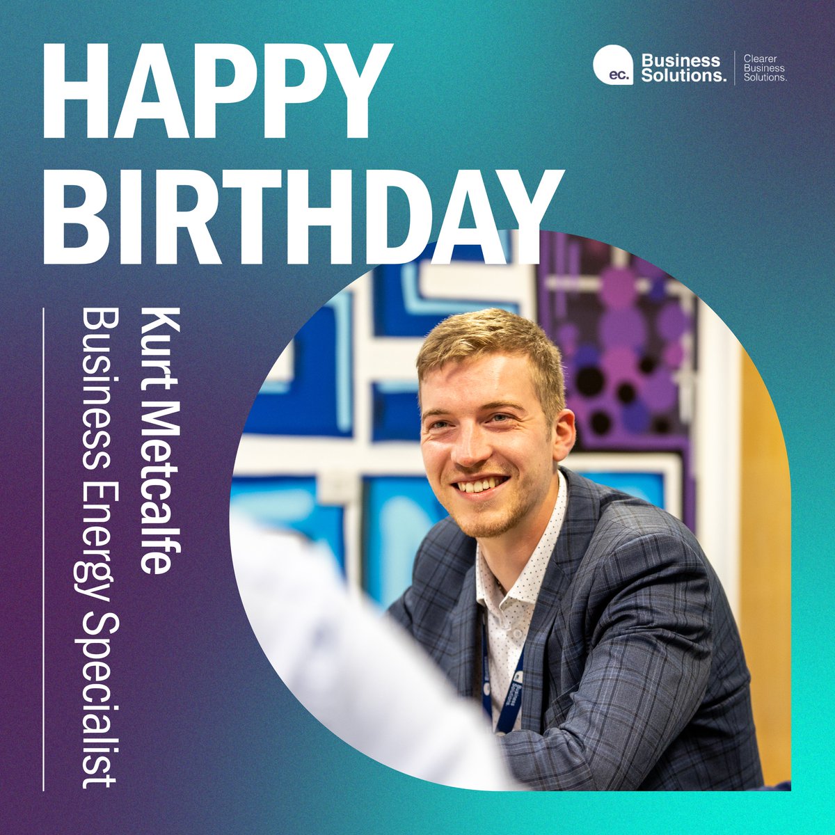 ecbusinesssol's tweet photo. Happy Birthday to one of our Business Energy Specialists, Kurt Metcalfe! 🎂
Kurt has been part of our ECBS family for over three years and we are delighted with the progress he has made so far. 🙌 https://t.co/LLDZOUB7TF