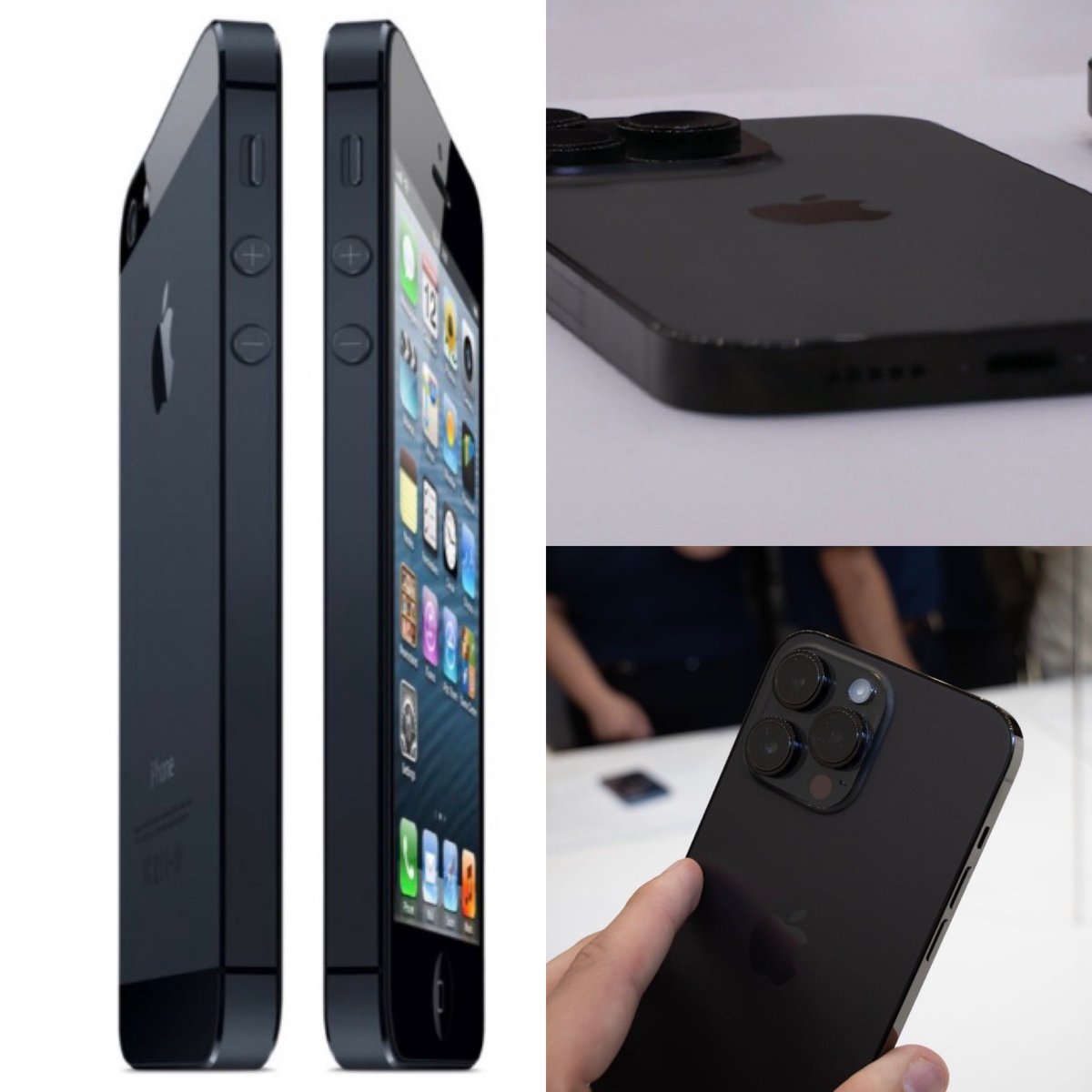 iPhone 14 / iPhone 5 - amazing how similar they are, 10 years apart…
#iPhone14 #iPhone14Pro #iPhone