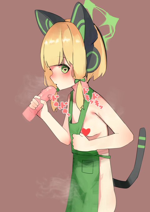 ミドリとエプロンと埴輪のお題で描いた!
先生のことを必死に誘惑するミドリちゃん💘
#ブルアカワンドロ部 