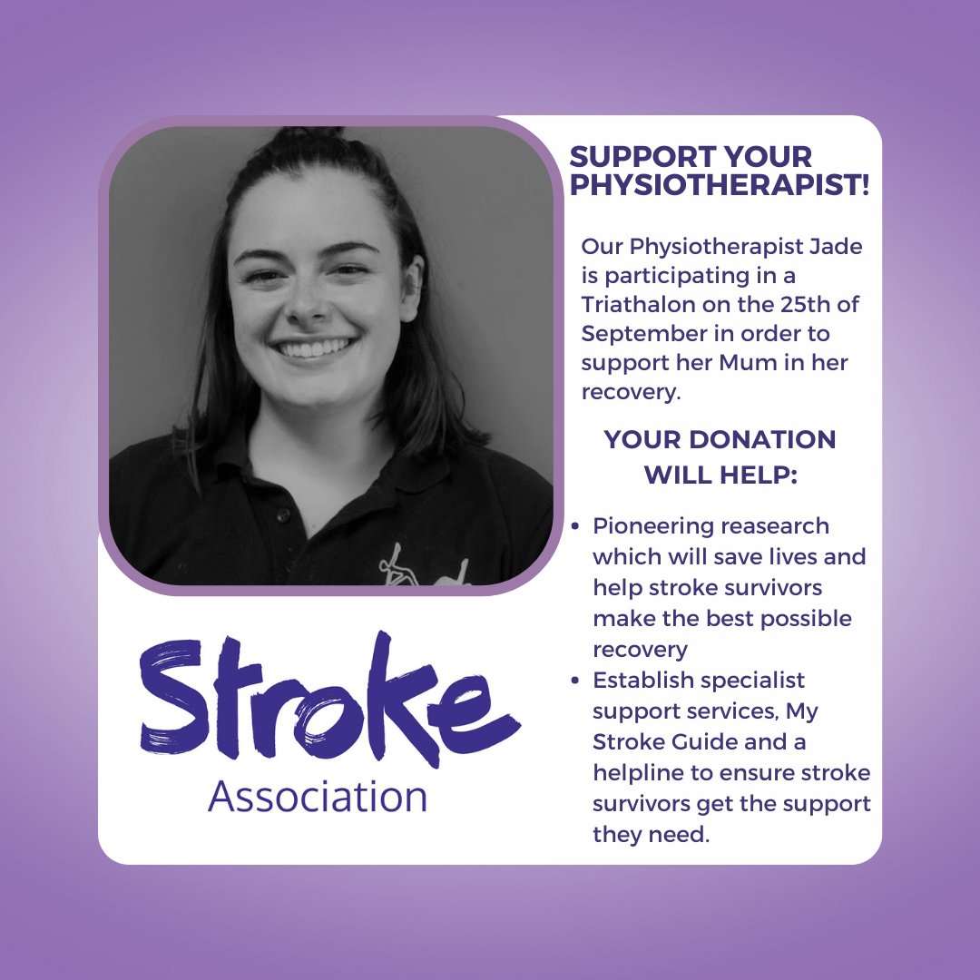 backinmotionuk's tweet photo. Our Physiotherapist Jade will be taking part in the Dorney Lake triathalon for the Stroke Association to support her mum through her recovery. To support her, you can donate by scanning the qr code or visiting the link provided. https://t.co/EBqWGY0WAa