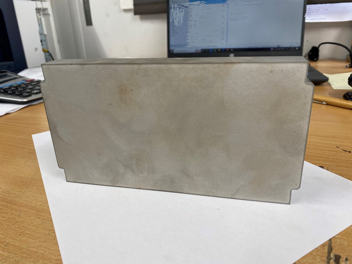 20mm thick stainless steel profile with chamfered edges, cut on our our Waterjet machine this morning! 

#watejet #ukmanufacturing #engineering