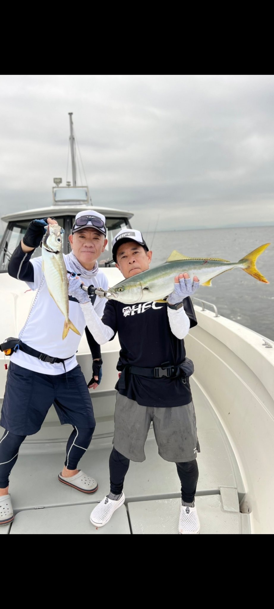 ホワイト/ブラック ファッション 原西フィッシング倶楽部 キャップ 黒