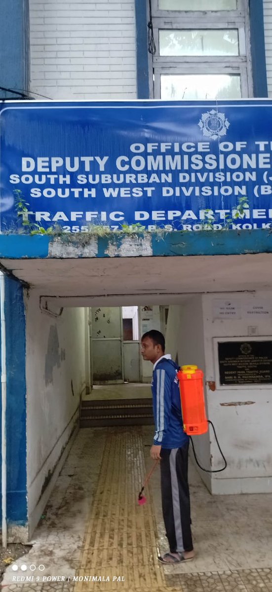 Every day our disinfectant team is regularly sanitizing all the public premises to ensure your safety from CORONA VIRUS.. Maintain Healthy Norms..
#WeCareWeDare
Today, 13/09/22, our team has duly disinfected a large arena South Suburban Division, SSD..
<a href="/CPKolkata/">CP Kolkata</a> 
<a href="/KolkataPolice/">Kolkata Police</a>
