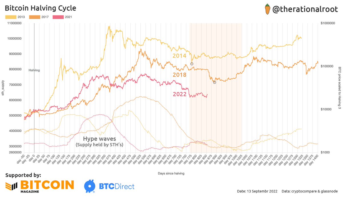 therationalroot's tweet photo. #Bitcoin Halving Cycles with hype waves. https://t.co/Im0nryIvEV