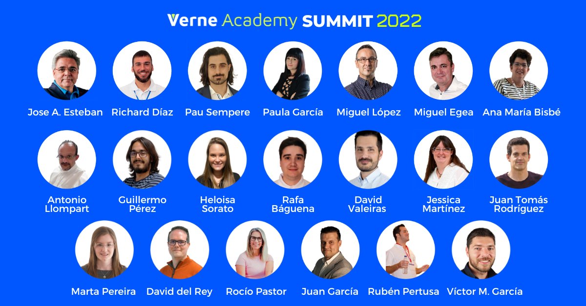 VerneAcademy's tweet photo. Solo queda 1 semana para el #VerneAcademySUMMIT 👨‍🏫 

3 jornadas, +50 horas de formación de la mano de expertos profesionales y las últimas novedades en tecnologías punteras: data, inteligencia artificial, sistemas y ciberseguridad 🗣️ 

Últimas entradas 👉 https://t.co/PL9a82rLzJ https://t.co/vSV0IfgaXw