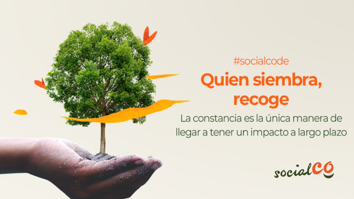 SocialCo_es's tweet photo. Paciencia #SocialCoer 🌱 Una comunidad no se construye en dos días y no se puede esperar una respuesta inmediata.
#tiempoaltiempo #SocialCode #redessociales #ONG #TercerSector https://t.co/NWyK7NJX3n