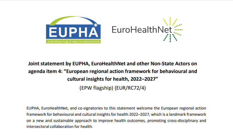 EuroHealthNet tweet media