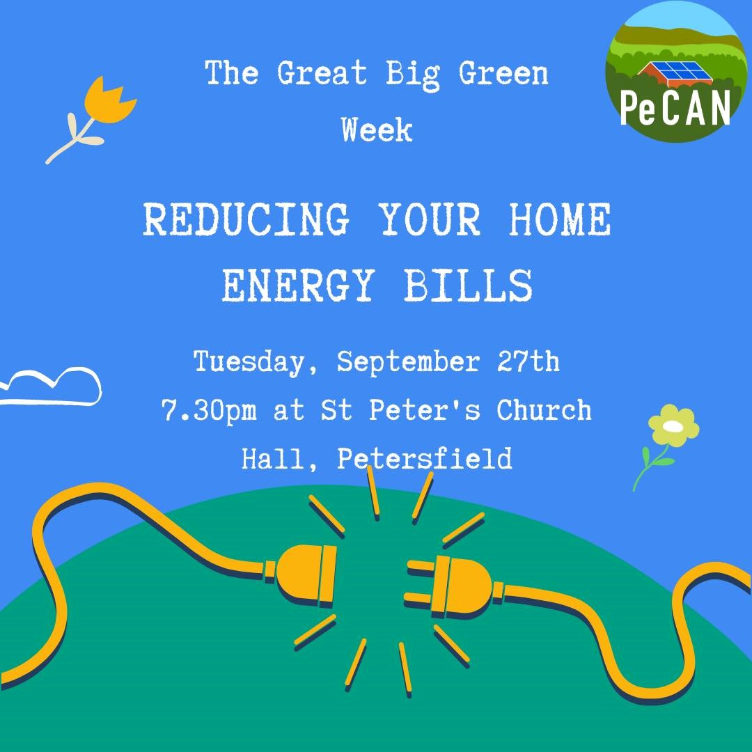 Petersfield Town Council support this Petersfield Area Super Homes (PASH) event.. #TheGreatBigGreenWeek #PeCAN #ClimateAction #ClimateEmergency #Petersfield #EastHampshire #EnergyBills find out more here; petersfieldcan.org/events/2022/09…