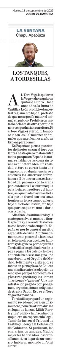 ¡Más claro, imposible! Enhorabuena, <a href="/ChapuApaolaza/">Chapu Apaolaza</a>.