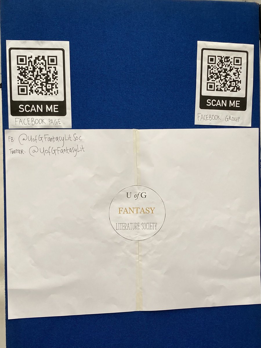 It’s that time of year again! Come see us in the East Quad to sign up for the Soc, and doodle on our poster! We want your castles, characters and funky shapes! Here til 5 - let’s see if we can fill the poster!☺️