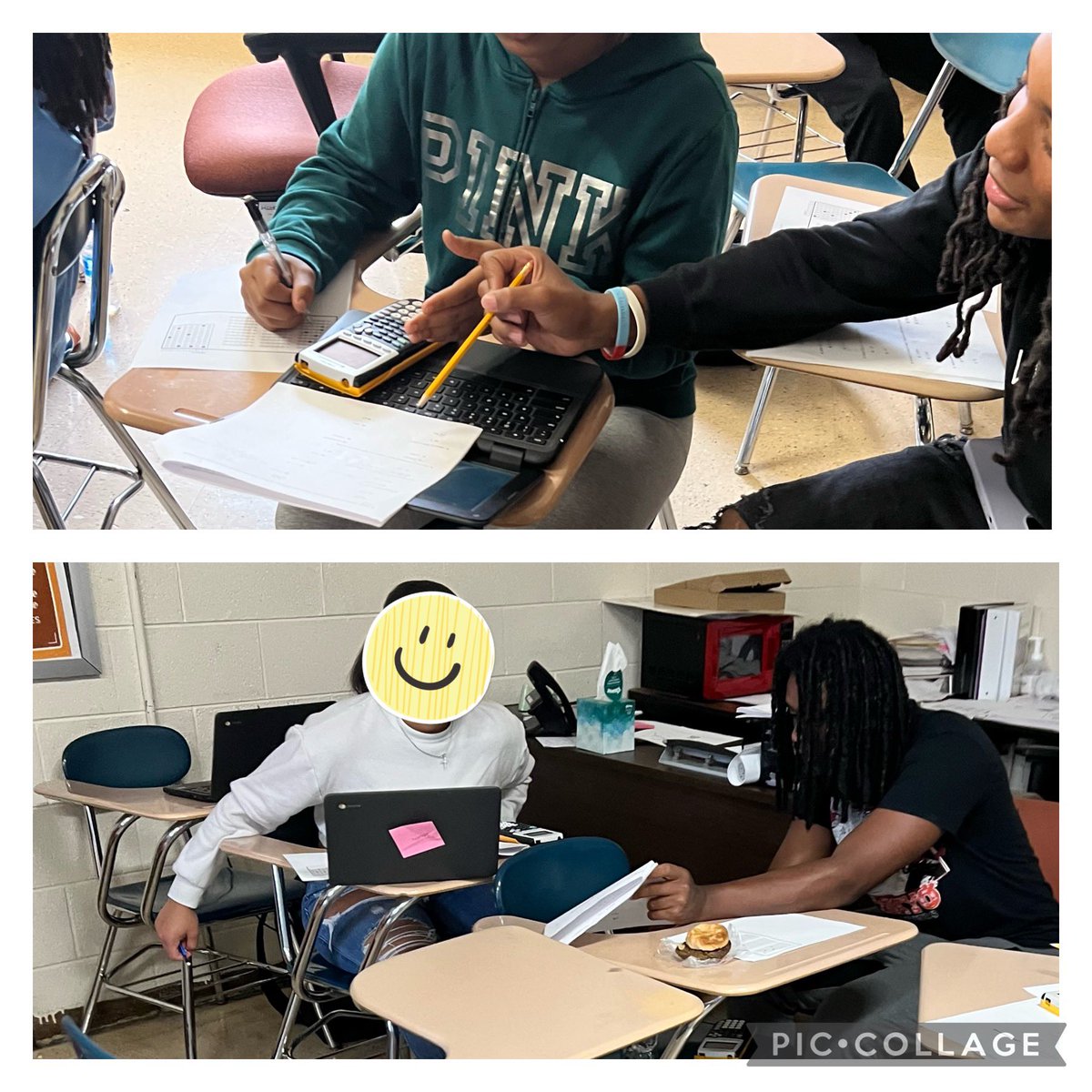 lindsay_davis's tweet photo. Super proud of Mr. Hoskinβs Senior Bridge Ss! During their group test, they talked through their solution paths & thinking as they took the test again together. The math discussions wereπ₯. @AustinEastHS c/o 2023 is full of great problem-solvers! This is the #RealAE #Region5 https://t.co/tbDl3XzlGd