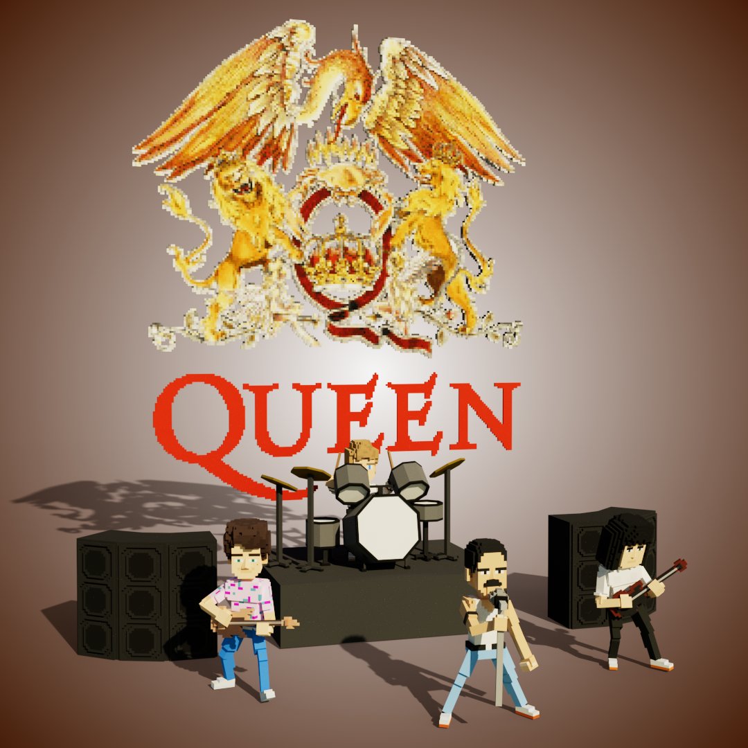 .
Her majesty, QUEEN
여왕 폐하 납시오
.
.
.
#sandbox #voxel #voxelart #voxelartist #복셀 #복셀아트 #queen #freddiemercury #bohemianrhapsody #퀸 #프레디머큐리 #mercury #brianmay #rogertaylor #johndeacon