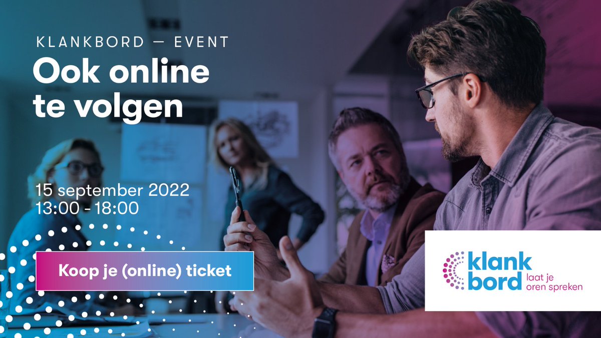 KlankbordNu's tweet photo. Nog 2 dagen, dan is het zover!  Het Klankbord event: ‘Gezonde geluidsomgeving werkt’. 
Tijdens dit event delen we onze kennis over de invloed van #geluid op de werkvloer.

Je kunt je nog aanmelden. Meer informatie: https://t.co/uxkqkvE39h

￼
#geluidsoverlast #Klankbordnu https://t.co/ieJZSa26IP